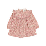 Buho Burgundy Speckle Baby Dress