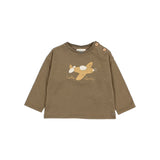 Buho Kaki Baby Plane Tshirt