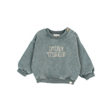 Buho Slate Green Baby Fun Sweatshirt