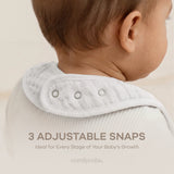 Comfycubs White Muslin 4pk Bibs