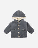 Quincy Mae Midnight Corduroy Hooded Jacket
