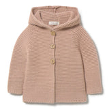 Li & Me Candy Knit Hooded Cardigan