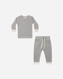 Quincy Mae Midnight Waffle Top/Pants Set