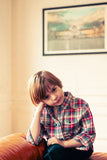 Louis Louise Off White/Red Tartan Plaid Shirt
