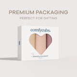 Comfycubs Cream/Blush/Mauve Swaddle Blanket