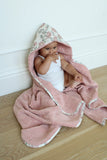 Little Threads Blush Meadow Toile Baby Towel