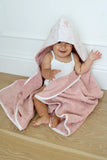 Little Threads Rose Toile Baby Towel