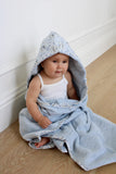 Little Threads Blue Rocking Horse Baby Towel
