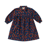 Wander & Wonder Navy Tangerine Lotte Dress