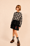 Little Parni Black Doll Patch Tier Skirt