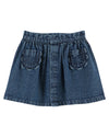 Emile Et Ida Denim Flower Pocket Skirt