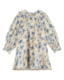 Emile Et Ida Orchid Blue Smocked Dress