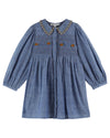 Emile Et Ida Chambray Smocked Dress