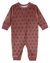 Emile Et Ida Poppy Violine Velour Jumpsuit