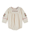 Emile Et Ida Creme Rose Romper