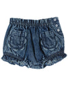 Emile Et Ida Denim Flower Pocket Bloomer