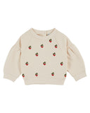 Emile Et Ida Cream Embroidered Sweatshirt