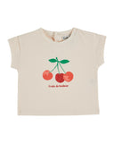 Emile Et Ida Creme Print Tshirt