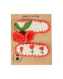 Emile Et Ida Coquelicot Crochet Barette