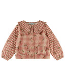 Emile Et Ida Vichy Embroider Quilted Jacket