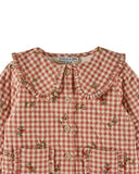 Emile Et Ida Vichy Embroider Quilted Jacket