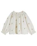 Emile Et Ida Ecru Ample Point De Croix Blouse