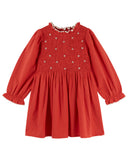 Emile Et Ida Griotte Smocked Embroider Dress