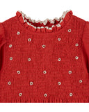 Emile Et Ida Griotte Smocked Embroider Dress