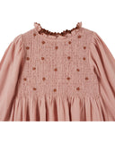Emile Et Ida Sakura Smocked Embroider Dress