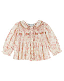 Emile Et Ida Rosalie Smocked Embroider Blouse/Bloomer