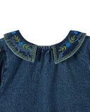 Emile Et Ida Denim Embroider Dress