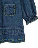 Emile Et Ida Denim Embroider Dress