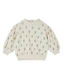 Emile Et Ida Scarlet Velour Print Sweatshirt
