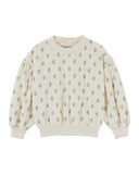 Emile Et Ida Scarlet Velour Print Sweatshirt