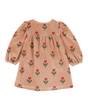 Emile Et Ida Soliflore Velour Bebe Dress