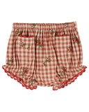 Emile Et Ida Vichy Embroider Embroider Blouse/Bloomer