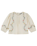 Emile Et Ida Ecru Point De Croix Blouse