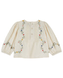 Emile Et Ida Ecru Point De Croix Blouse