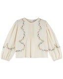 Emile Et Ida Ecru Point De Croix Blouse