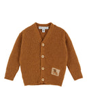 Emile Et Ida Caramel Patch Cardigan