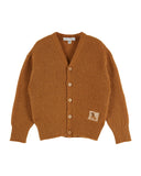 Emile Et Ida Caramel Patch Cardigan