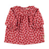 Piupiuchick Light Pink W/ Red Apples Knee Length Dress