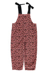 Piupiuchik Pink Animal Print Dungaree