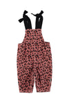 Piupiuchik Pink Animal Print Dungaree