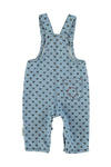 Piupiuchik Blue Denim Hearts Dungarees