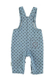 Piupiuchik Blue Denim Hearts Dungarees