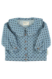 Piupiuchik Blue Denim Heart Print Jacket