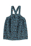 Piupiuchik Blue Animal Print Dress With Straps