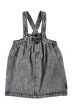 Piupiuchik Black Denim Knee Length Dress With Straps