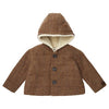 Tocoto Vintage Brown Checked Baby Coat